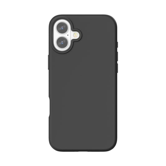 For iPhone 16 Plus Rubber Oil Surface Solid Color Phone Case(Black) by buy2fix