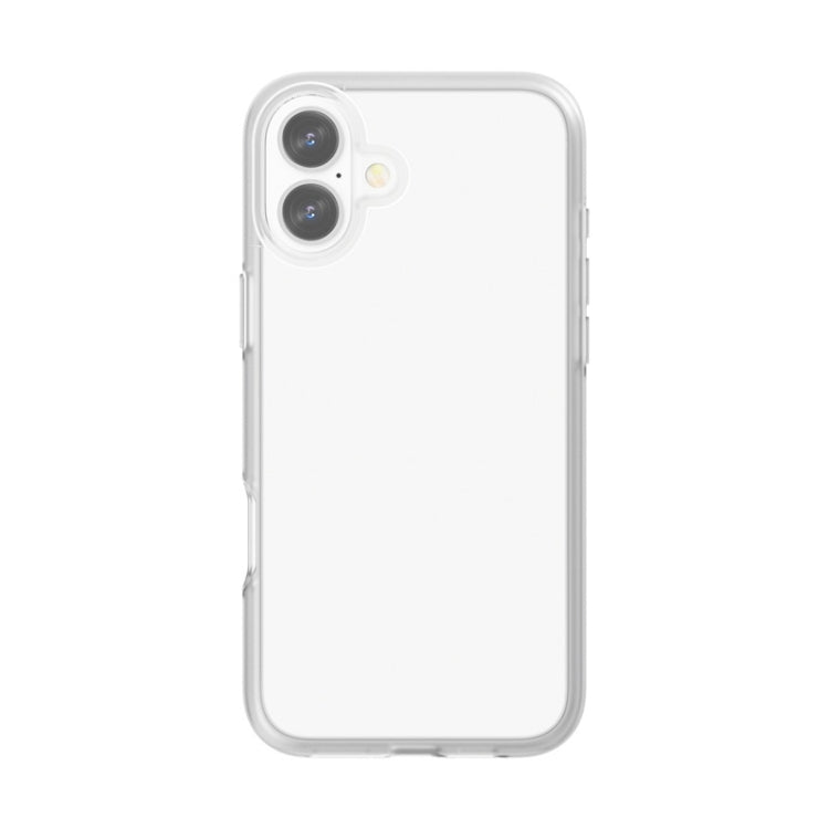 For iPhone 16 Plus Rubber Oil Surface Solid Color Phone Case(White) - iPhone 16 Plus Cases by buy2fix | Online Shopping UK | buy2fix