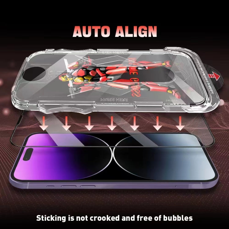 For iPhone 11 Pro Max Easy Install Matte Armor Tempered Glass Film by buy2fix