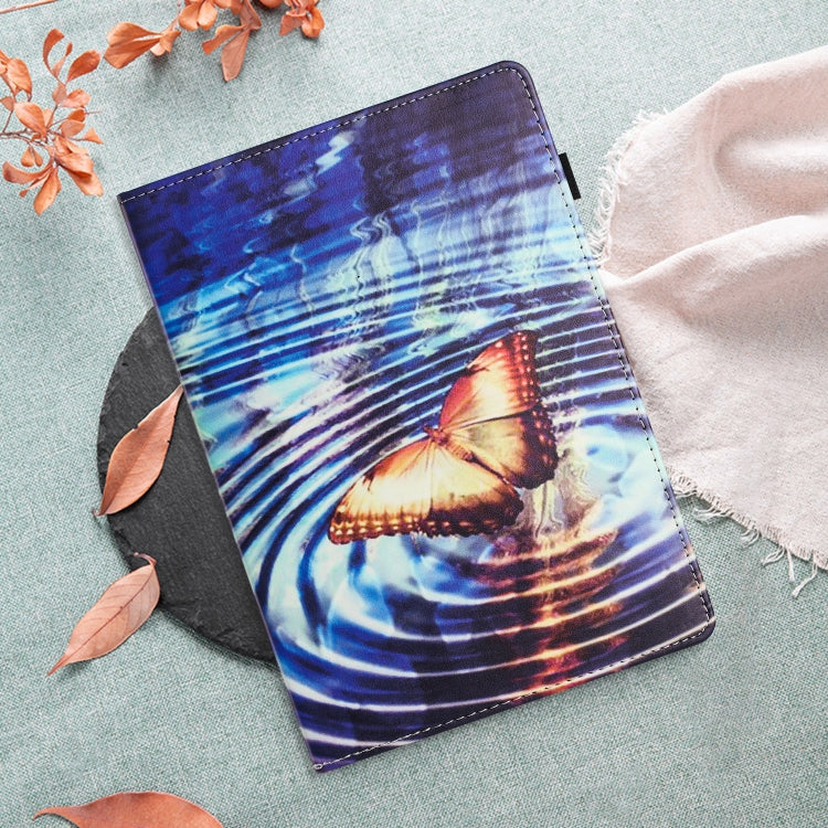 For Samsung Galaxy Tab S7 Sewing Litchi Texture Smart Leather Tablet Case(Butterfly) by buy2fix