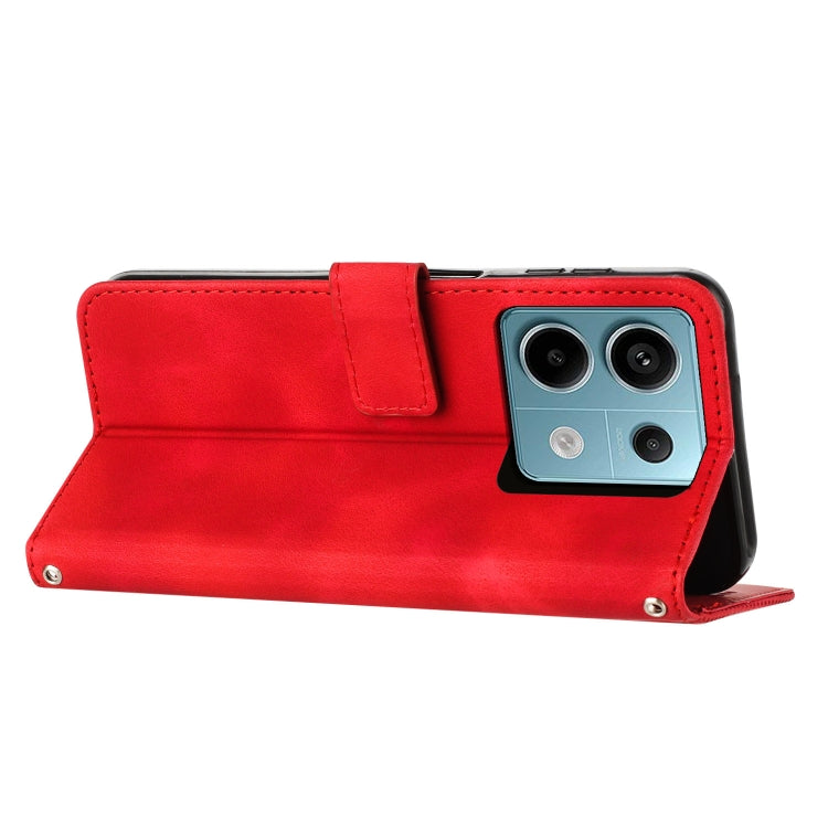 For Xiaomi Redmi Note 13 Pro 5G Dream Triangle Leather Phone Case with Lanyard(Red) - Xiaomi Cases by buy2fix | Online Shopping UK | buy2fix