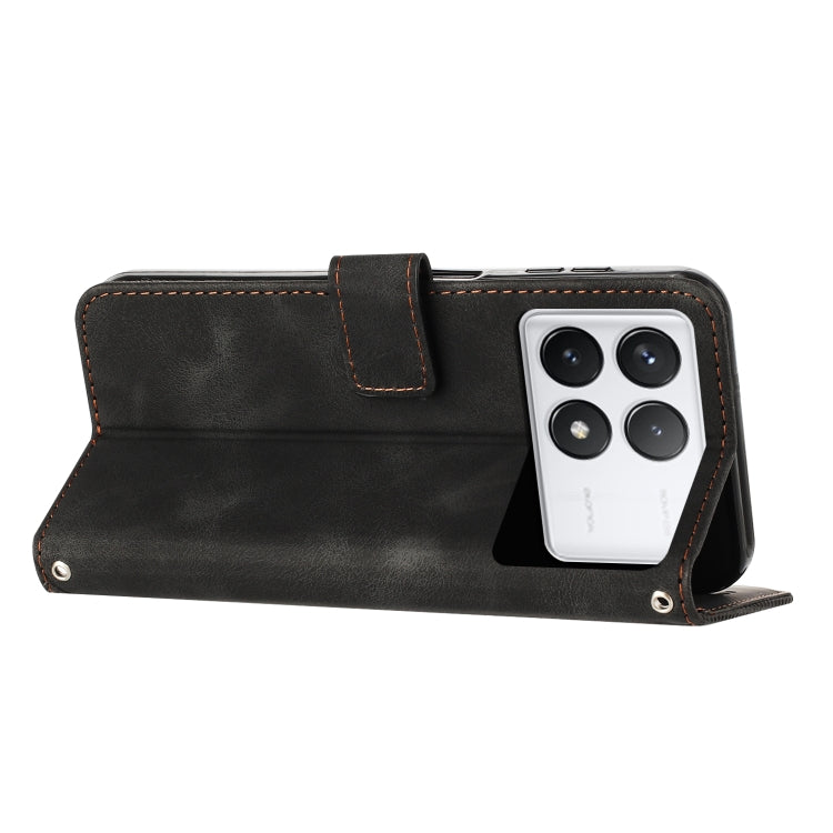 For Xiaomi Redmi K70 / K70 Pro Dream Triangle Leather Phone Case with Lanyard(Black) - Xiaomi Cases by buy2fix | Online Shopping UK | buy2fix