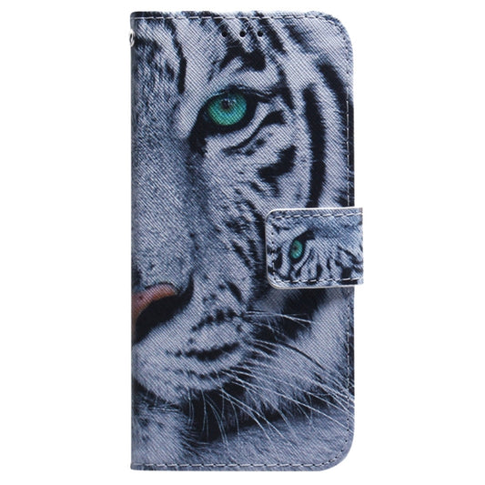 For OnePlus 13 Coloured Drawing Flip Leather Phone Case(Tiger) by buy2fix