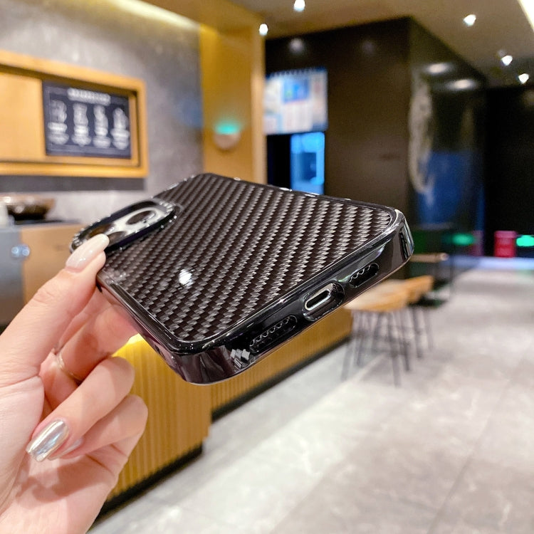 For iPhone 15 Pro Armor Carbon Fiber TPU + PC Phone Case(Black) - iPhone 15 Pro Cases by buy2fix | Online Shopping UK | buy2fix