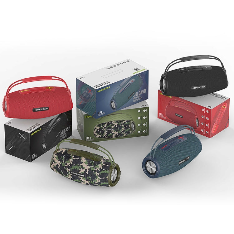 HOPESTAR H51 IPX6 Waterproof Outdoor Portable Wireless Bluetooth Speaker(Camouflage) - Desktop Speaker by HOPESTAR | Online Shopping UK | buy2fix