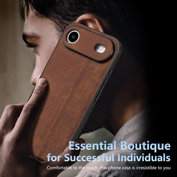 For iPhone Air AZNS 3D Embossed Skin Feel Phone Case(Sapphire Blue) - iPhone Air Cases by AZNS | Online Shopping UK | buy2fix