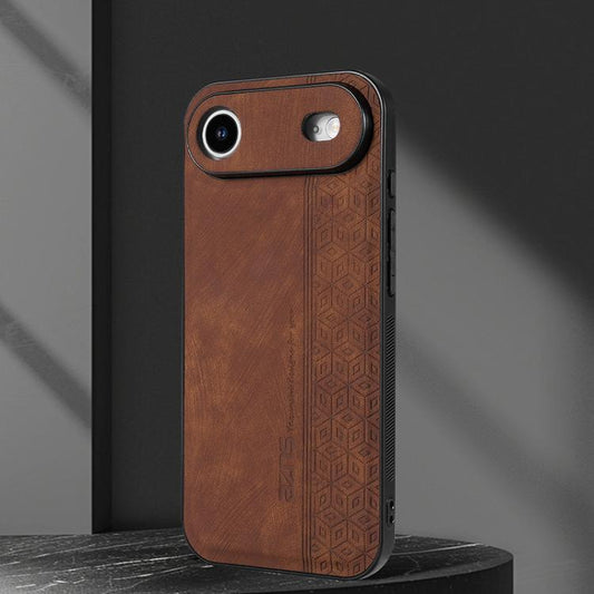 For iPhone Air AZNS 3D Embossed Skin Feel Phone Case(Brown) - iPhone Air Cases by AZNS | Online Shopping UK | buy2fix