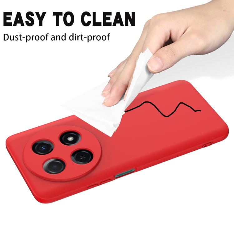 For Huawei nova 12i Solid Color Liquid Silicone Dropproof Full Coverage Phone Case(Red) by buy2fix