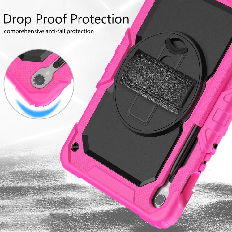 For Samsung Galaxy Tab S8 / S7 Silicone Hybrid PC Tablet Protective Case(Red+Black) - Galaxy Tab S8 Cases by buy2fix | Online Shopping UK | buy2fix