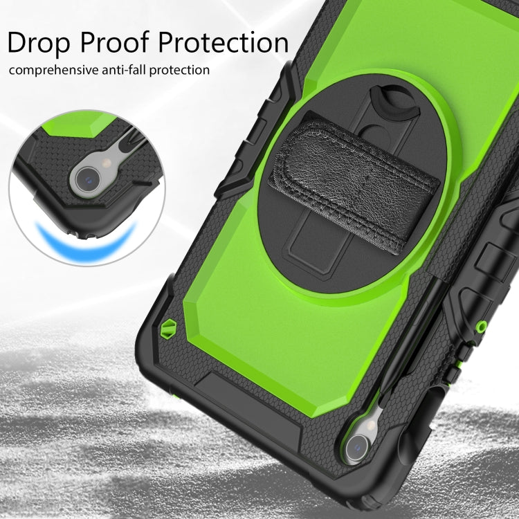 For Samsung Galaxy Tab S8 / S7 Silicone Hybrid PC Tablet Protective Case(Black+Yellow Green) - Galaxy Tab S8 Cases by buy2fix | Online Shopping UK | buy2fix