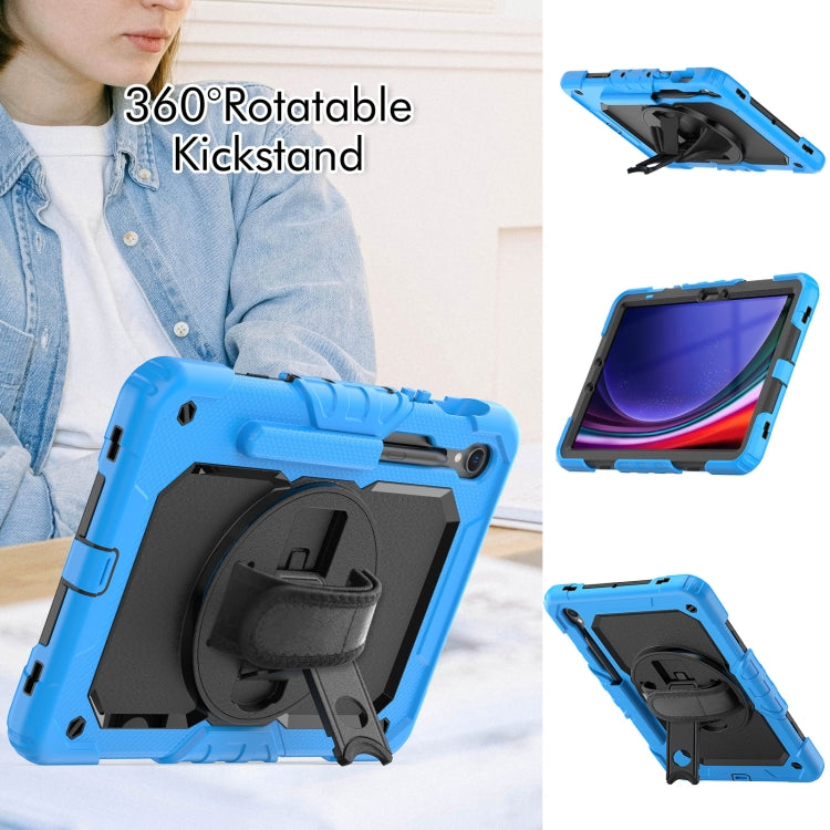 For Samsung Galaxy Tab S8 / S7 Silicone Hybrid PC Tablet Protective Case(Light Blue+Black) - Galaxy Tab S8 Cases by buy2fix | Online Shopping UK | buy2fix
