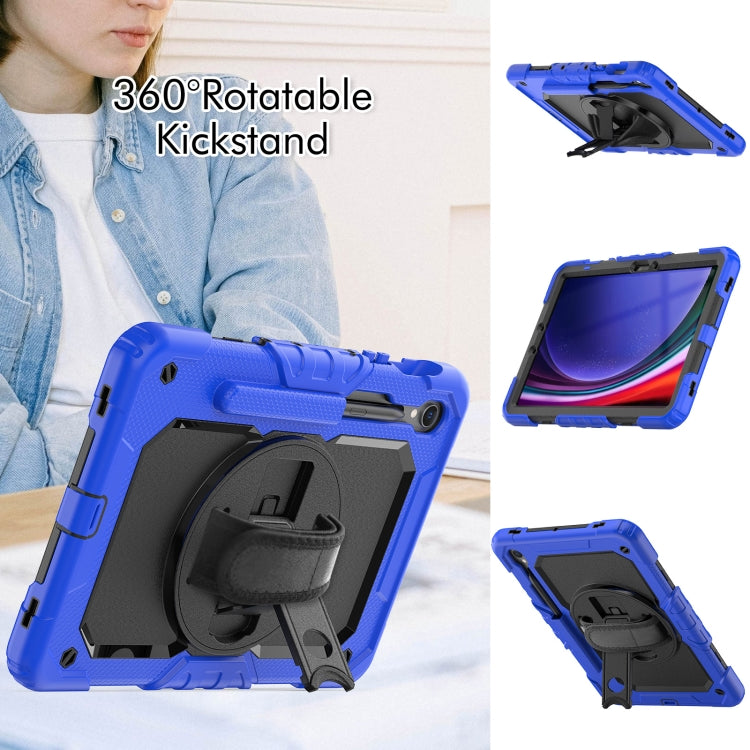For Samsung Galaxy Tab S8 / S7 Silicone Hybrid PC Tablet Protective Case(Dark Blue+Black) - Galaxy Tab S8 Cases by buy2fix | Online Shopping UK | buy2fix