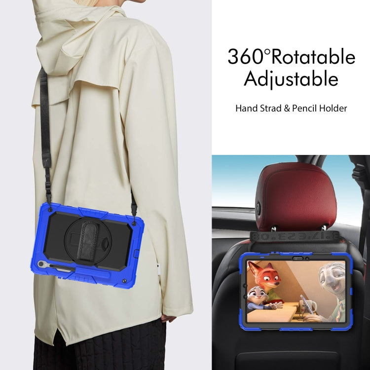 For Samsung Galaxy Tab S8 / S7 Silicone Hybrid PC Tablet Protective Case(Dark Blue+Black) - Galaxy Tab S8 Cases by buy2fix | Online Shopping UK | buy2fix
