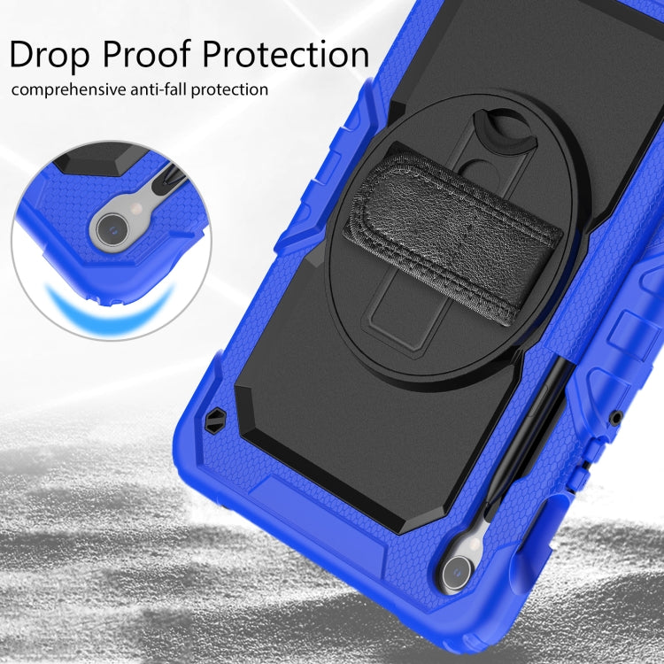 For Samsung Galaxy Tab S8 / S7 Silicone Hybrid PC Tablet Protective Case(Dark Blue+Black) - Galaxy Tab S8 Cases by buy2fix | Online Shopping UK | buy2fix