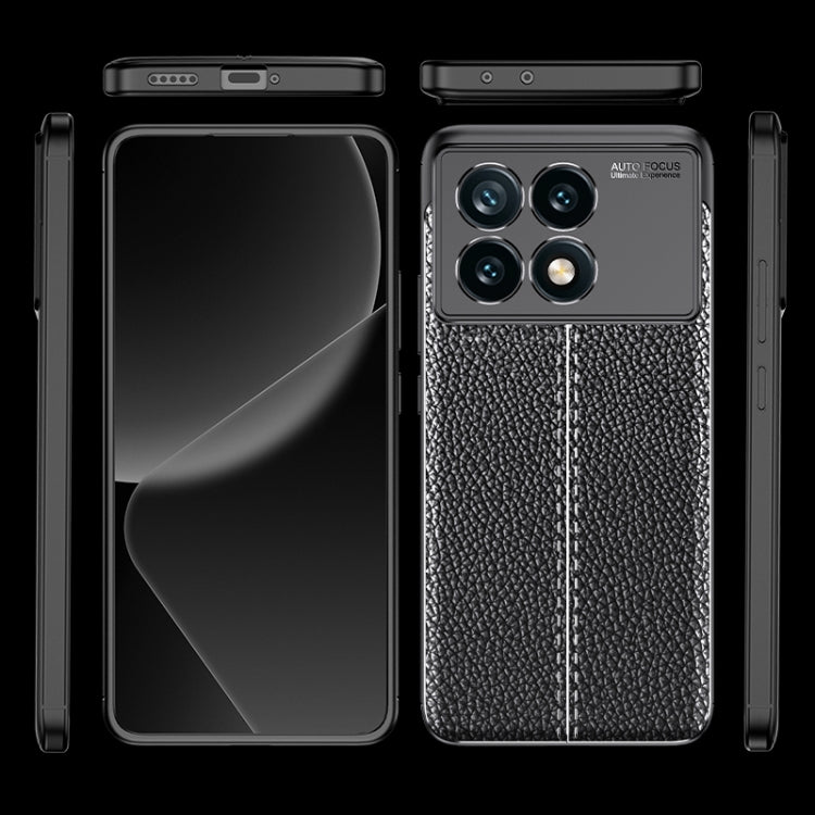 For Xiaomi Redmi K70 Pro Litchi Texture Shockproof TPU Phone Case(Black) - Xiaomi Cases by buy2fix | Online Shopping UK | buy2fix