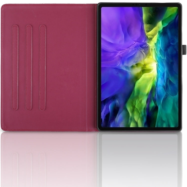For iPad Pro 12.9 2022 / 2021 / 2020 Tree Life Embossed Rotation Leather Smart Tablet Case(Red) - iPad Pro 12.9 (2022/2021) Cases by buy2fix | Online Shopping UK | buy2fix
