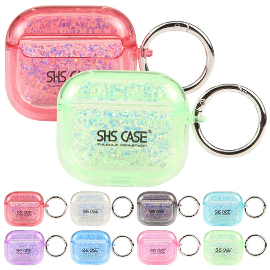 For AirPods Pro Flash Diamond Epoxy Bluetooth Earphone Protective Case(Pink) by buy2fix