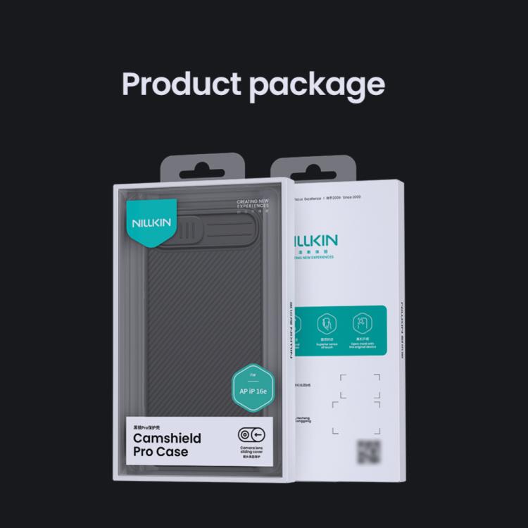 For iPhone 16e NILLKIN CamShield Pro PC Phone Case(Blue) - iPhone 16e Cases by NILLKIN | Online Shopping UK | buy2fix