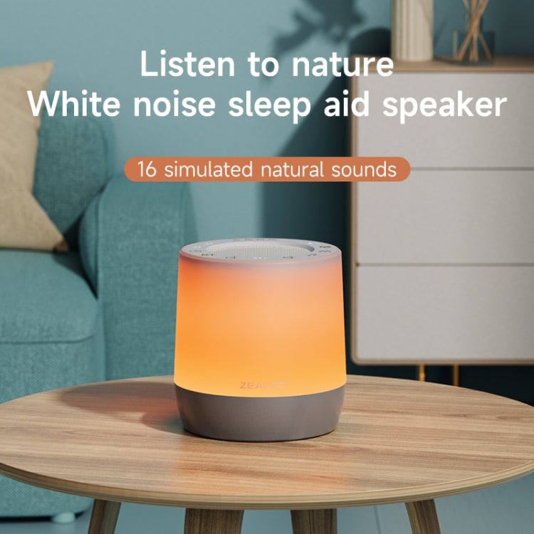 Zealot Z6 3 in 1 White Noise Sleep Aid Bluetooth Speaker with Night Light Function(White) - Desktop Speaker by ZEALOT | Online Shopping UK | buy2fix