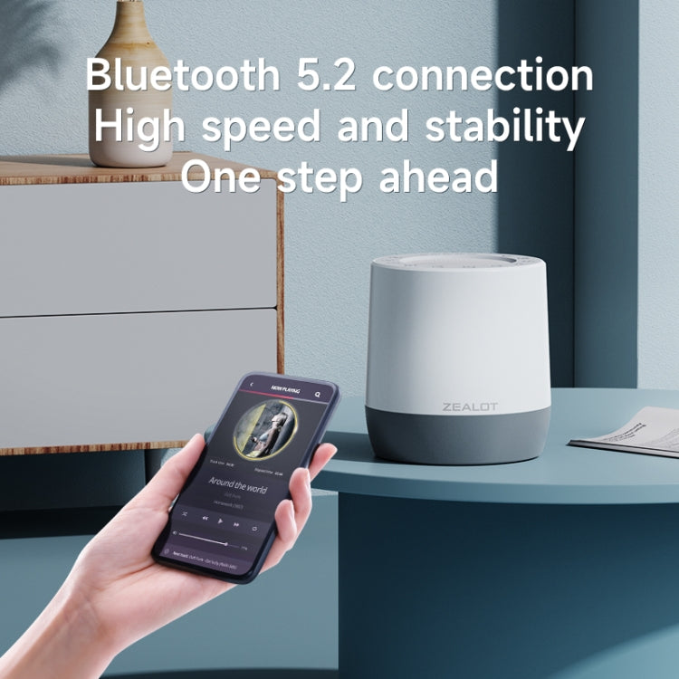 Zealot Z6 3 in 1 White Noise Sleep Aid Bluetooth Speaker with Night Light Function(White) - Desktop Speaker by ZEALOT | Online Shopping UK | buy2fix