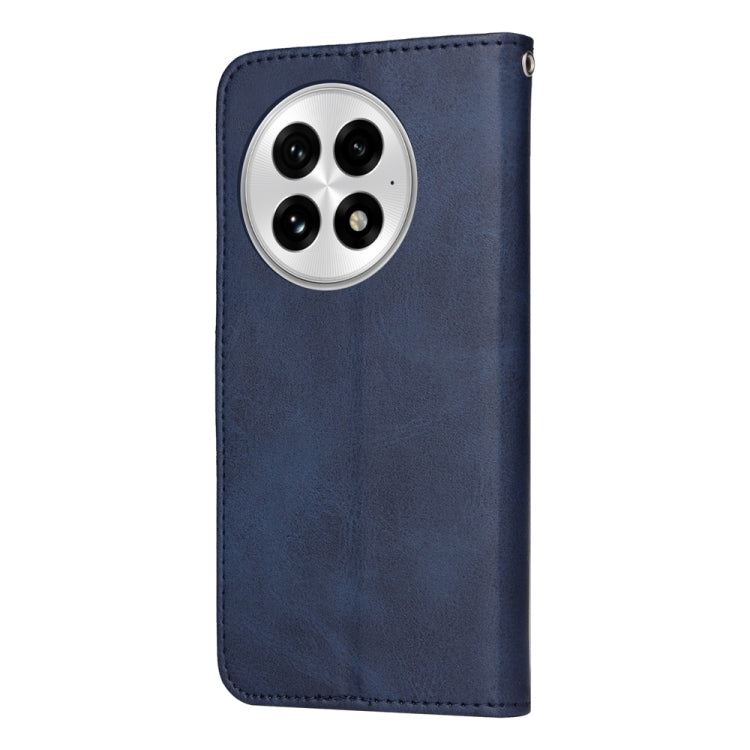 For OnePlus 13 Classic Calf Texture Flip Leather Phone Case(Blue) - OnePlus Cases by buy2fix | Online Shopping UK | buy2fix