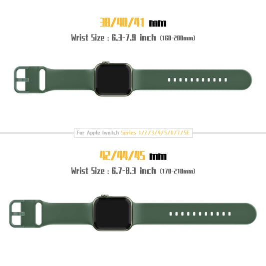 For Apple Watch SE 44mm Pin Buckle Silicone Watch Band(Clover) by buy2fix