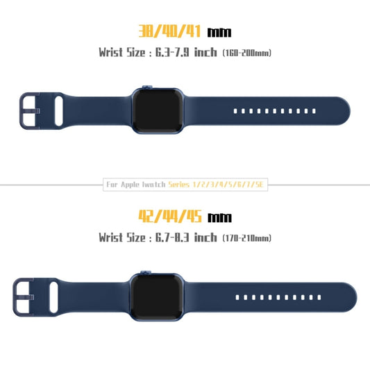For Apple Watch Ultra 2 49mm Pin Buckle Silicone Watch Band(Abyss Blue) by buy2fix