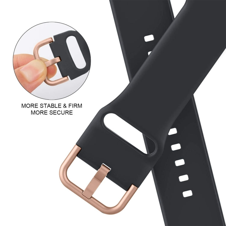 For Apple Watch Series 10 42mm Pin Buckle Silicone Watch Band(Dark Grey) - Watch Bands by buy2fix | Online Shopping UK | buy2fix