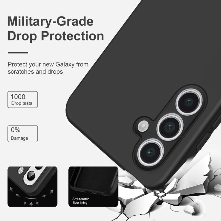 For Samsung Galaxy S23 FE 5G MagSafe Magnetic Liquid Silicone Phone Case(Black) - Galaxy S23 FE 5G Cases by buy2fix | Online Shopping UK | buy2fix