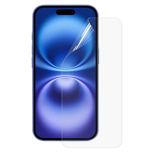For iPhone 16 Full Screen Protector Explosion-proof Hydrogel Film - iPhone 16 Tempered Glass by buy2fix | Online Shopping UK | buy2fix
