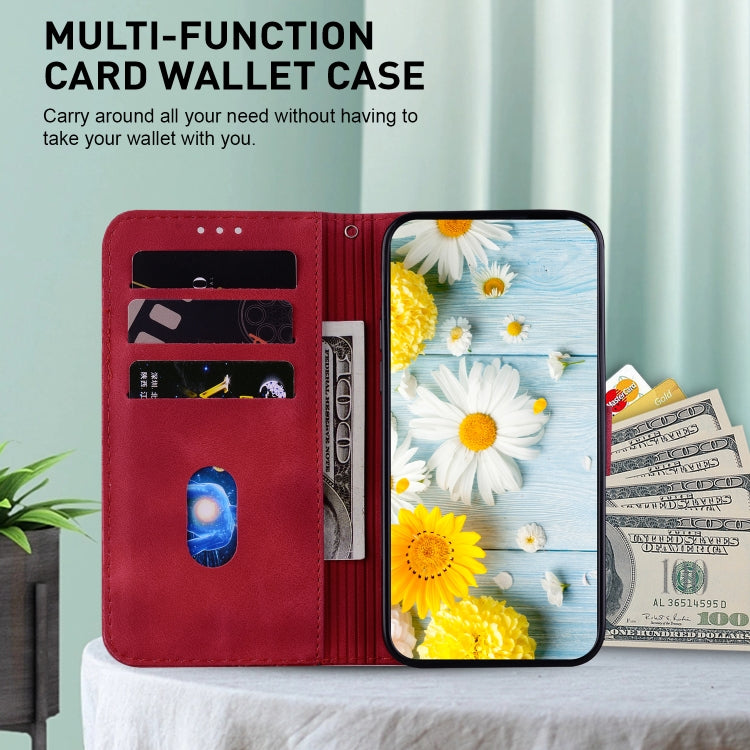 For Xiaomi Redmi K70E / Poco X6 Pro Lily Embossed Leather Phone Case(Red) - Xiaomi Cases by buy2fix | Online Shopping UK | buy2fix