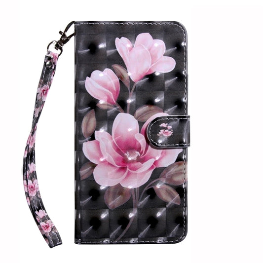 For Samsung Galaxy S24 Ultra 5G 3D Painted Leather Phone Case(Pink Flower) - Galaxy S24 Ultra 5G Cases by buy2fix | Online Shopping UK | buy2fix