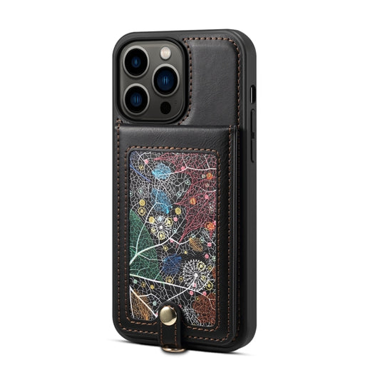 For iPhone 15 Pro Max ESEBLE Star Series Lanyard Holder Card Slot Phone Case(Black) by ESEBLE