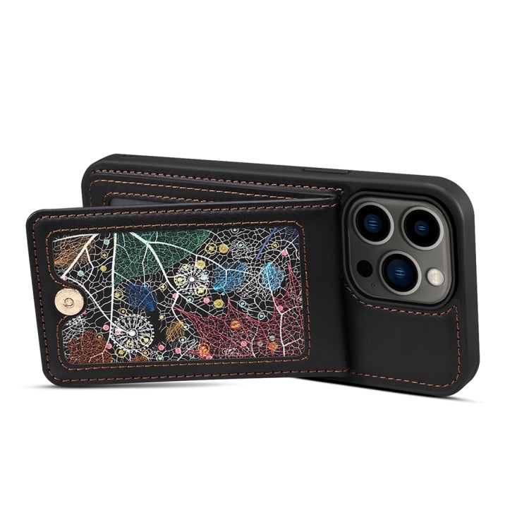 For iPhone 15 Pro Max ESEBLE Star Series Lanyard Holder Card Slot Phone Case(Black) by ESEBLE