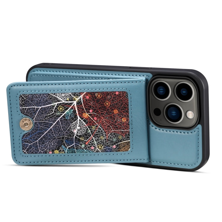 For iPhone 15 Pro ESEBLE Star Series Lanyard Holder Card Slot Phone Case(Blue) - iPhone 15 Pro Cases by ESEBLE | Online Shopping UK | buy2fix