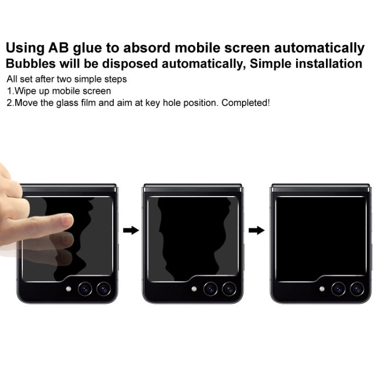 For Samsung Galaxy Z Flip6 / Flip7 FE imak HD Full Screen Anti-spy Tempered Glass Protective Film External Screen Version - Galaxy Z Flip6 5G Cases by imak | Online Shopping UK | buy2fix