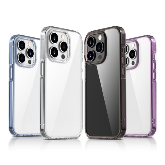 For iPhone 16 iPAKY Aurora Series Shockproof PC + TPU Protective Phone Case(Transparent Purple) - iPhone 16 Cases by iPAKY | Online Shopping UK | buy2fix