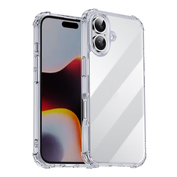 For iPhone 16 Plus iPAKY Crystal Clear Series Shockproof PC + TPU Protective Phone Case(Transparent) - iPhone 16 Plus Cases by iPAKY | Online Shopping UK | buy2fix