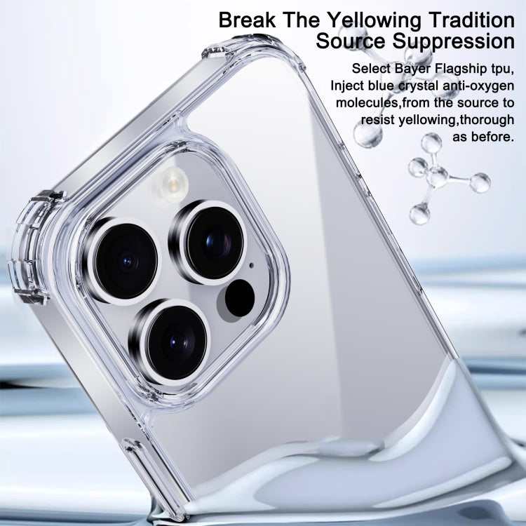 For iPhone 16 Plus iPAKY Crystal Clear Series Shockproof PC + TPU Protective Phone Case(Transparent) - iPhone 16 Plus Cases by iPAKY | Online Shopping UK | buy2fix
