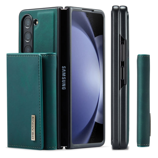 For Samsung Galaxy Z Fold5 DG.MING M1 Series 3-Fold Multi Card Wallet + Magnetic Phone Case(Green) by DG.MING