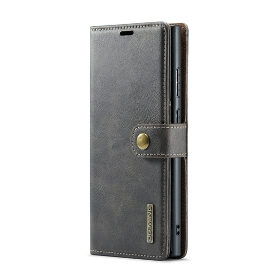 For Samsung Galaxy S24 Ultra 5G DG.MING Crazy Horse Texture Detachable Magnetic Leather Case(Grey) by DG.MING