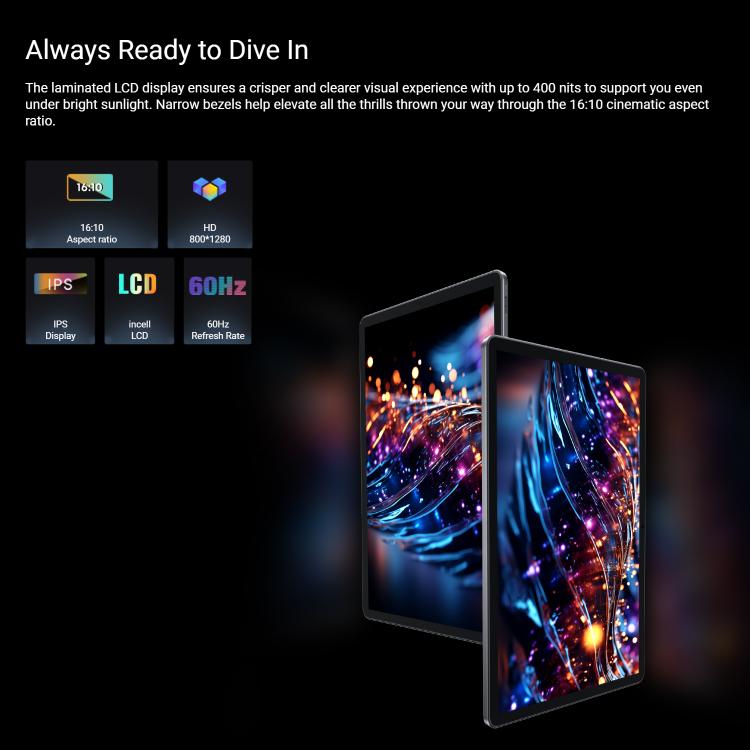 CHUWI Hi10 XPro 2025 4G LTE Tablet PC, 4GB+128GB, 10.1 inch, Android 15 Unisoc Tiger T606 Octa Core - CHUWI by CHUWI | Online Shopping UK | buy2fix