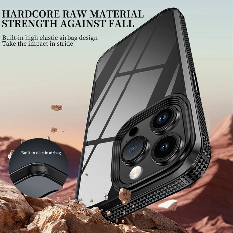 For iPhone 15 Plus iPAKY MG Series Transparent PC+TPU Phone Case(Purple) - iPhone 15 Plus Cases by iPAKY | Online Shopping UK | buy2fix