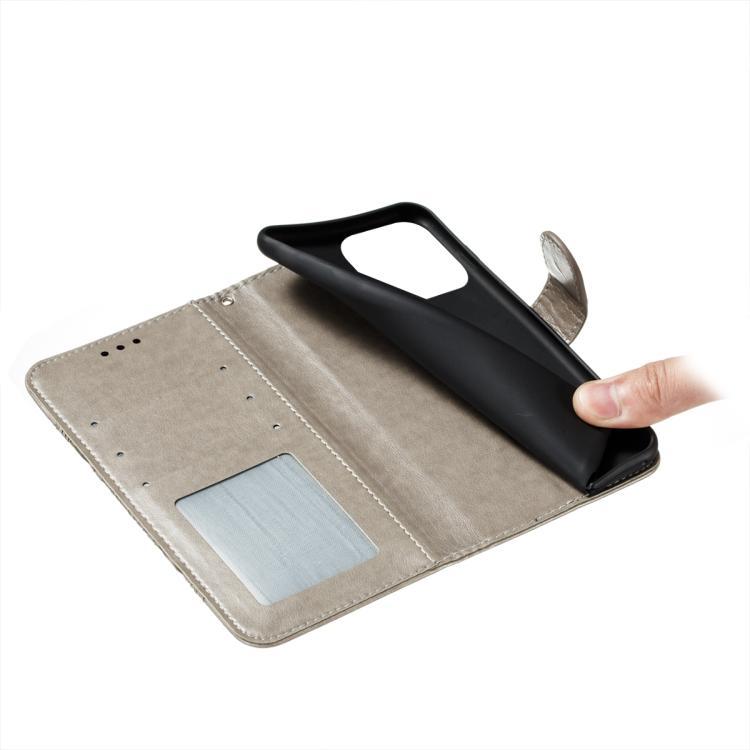 For iPhone Air Sun Mandala Embossing Leather Phone Case(Grey) - iPhone Air Cases by buy2fix | Online Shopping UK | buy2fix