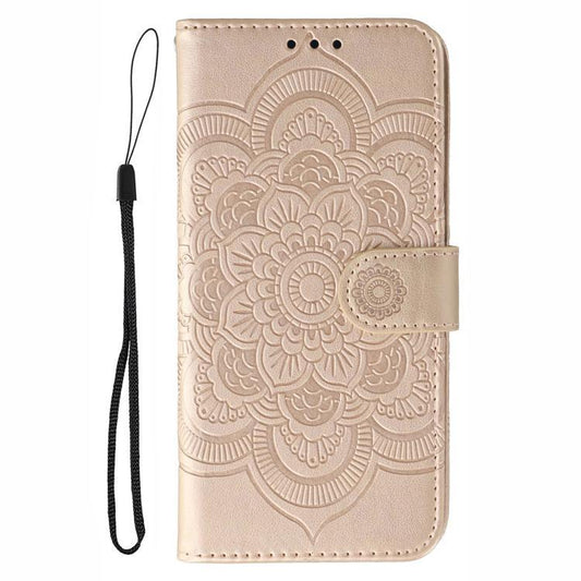 For iPhone Air Sun Mandala Embossing Leather Phone Case(Rose Gold) - iPhone Air Cases by buy2fix | Online Shopping UK | buy2fix