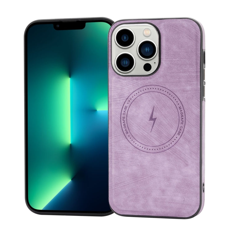 For iPhone 13 Pro Max Side PU Hybrid TPU Magsafe Phone Case(Light Purple) - iPhone 13 Pro Max Cases by buy2fix | Online Shopping UK | buy2fix