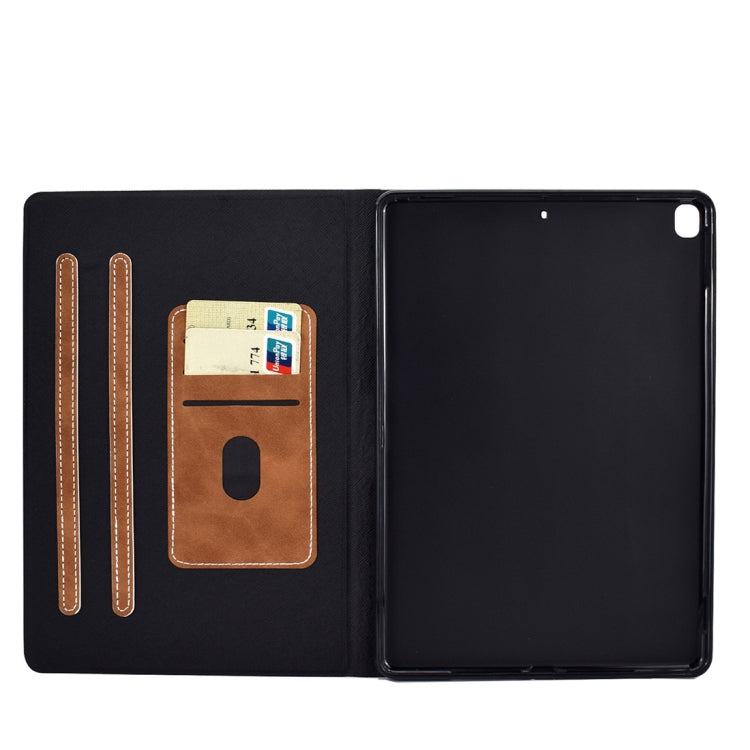 For iPad 10.2 / Air (2019) / Pro 10.5 Cowhide Texture Horizontal Flip Leather Case with Holder & Card Slots & Sleep / Wake-up Function(Brown) - iPad 10.2 Cases by buy2fix | Online Shopping UK | buy2fix