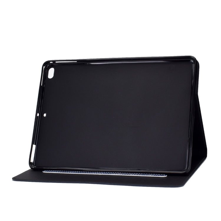 For iPad Air 2 / Air / 9.7 (2018) & (2017) Cowhide Texture Horizontal Flip Leather Case with Holder & Card Slots & Sleep / Wake-up Function(Blue) - iPad 9.7 (2018) & (2017) Cases by buy2fix | Online Shopping UK | buy2fix