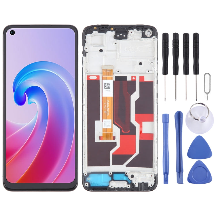 For OPPO A96 4G OEM LCD Screen Digitizer Full Assembly with Frame - LCD Screen by buy2fix | Online Shopping UK | buy2fix