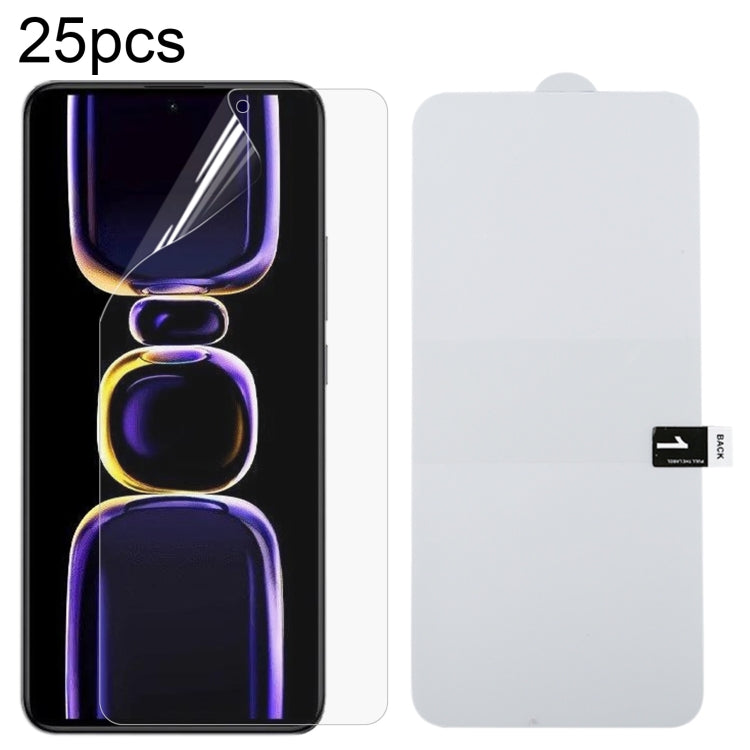 For Xiaomi Redmi K70 / K70E 25pcs Full Screen Protector Explosion-proof Hydrogel Film - by buy2fix | Online Shopping UK | buy2fix